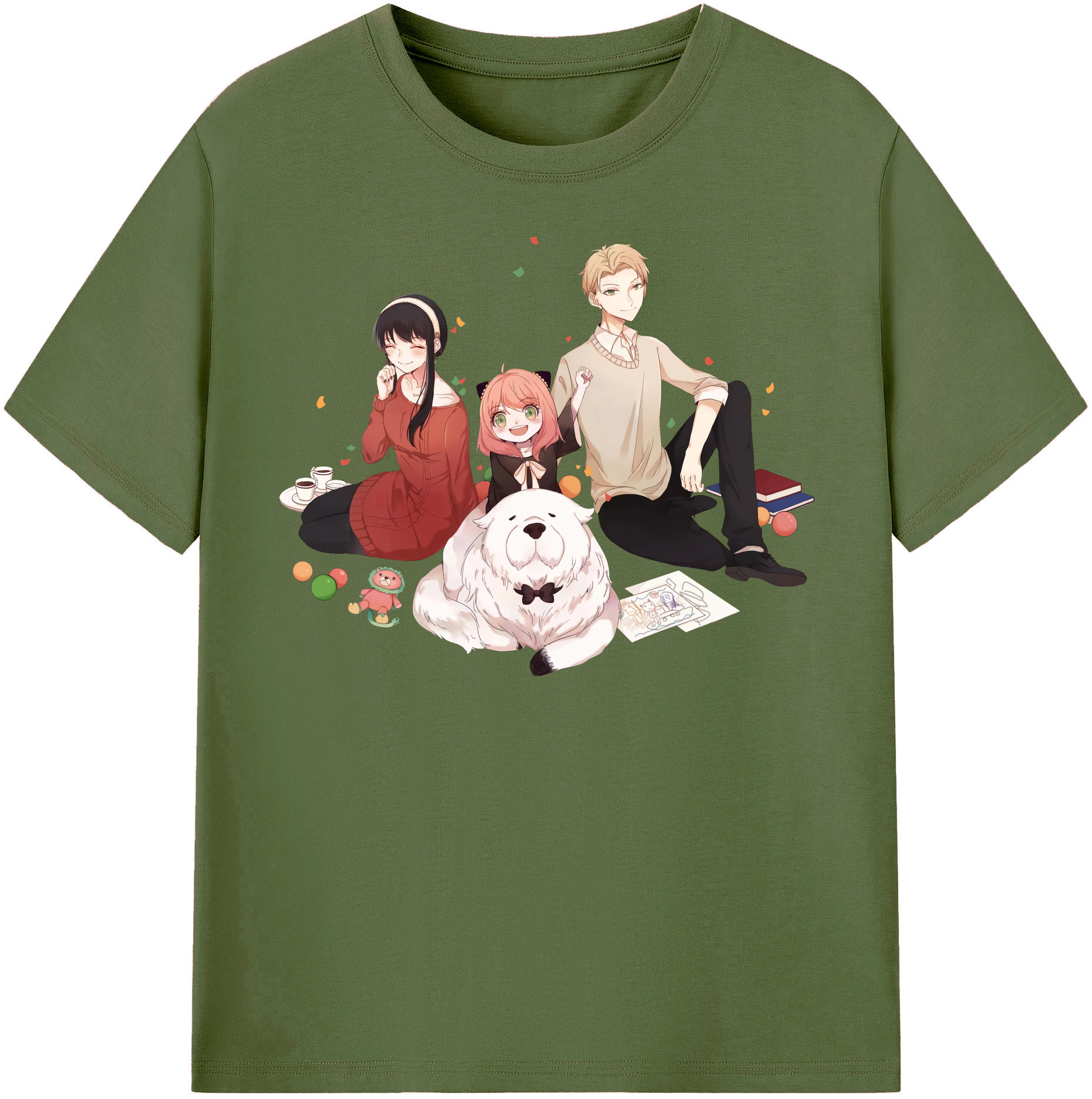 （画像用） SPY×FAMILY间谍家家酒 綿100％半袖Tシャツ（フロントプリント）